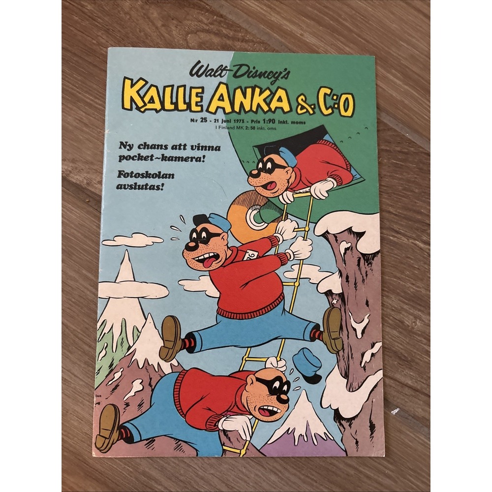 Walt Disneys Kalle Anka & C:O #25 - Swedish Language - Mickey Mouse -1973